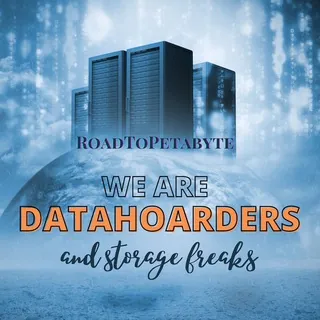 RoadToPetabyte: Losing data is not our style - We are DataHoarder, Scientists, Designers, Videomakers, Photographers, Jo - Channel Telegram