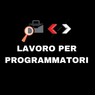 Lavoro per programmatori - Gruppo Telegram