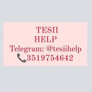 Tesi aiuto, revisione, supporto e consulenza📖✍️ @tesiihelp - Canale Telegram
